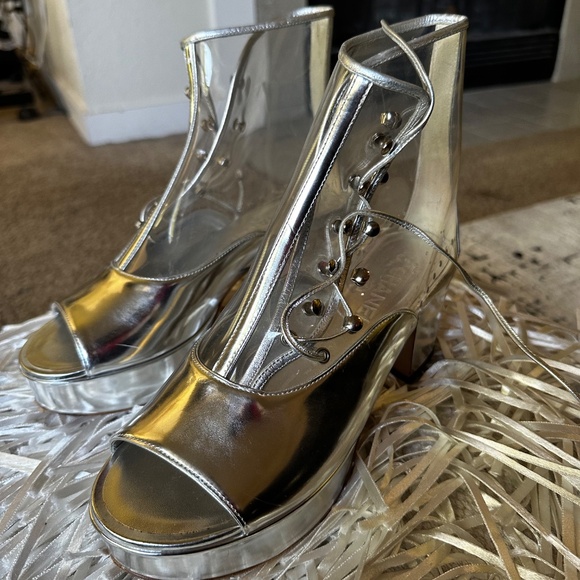Chanel Translucent Platform Heels - Picture 2 of 8